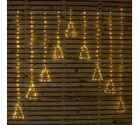 Samuel Alexander 1.2M X 1.2M Flexibrights Christmas Tree Curtain Lights With 258 Warm White Leds