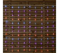 Samuel Alexander 1.2m x 1.2m Light up FlexiBrights Christmas Tree Curtain Lights with 108 Rainbow LEDs