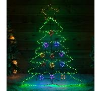 Samuel Alexander 1.2mx85cm Light up Standing Christmas Tree with 385 Multi-Coloured LEDs