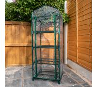 Samuel Alexander 1.3m x 0.5m 4 Tier Greenhouse with Steel Frame and Removable PVC Cover