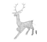 Samuel ALEXANDER 1.4m Light up Soft Acrylic Christmas Stag with 300 Warm White LEDs