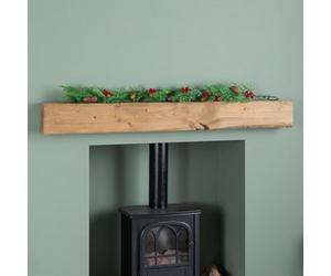 Samuel Alexander 1.50M Pine And Red Berry Christmas Garland With Pinecones