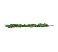 Samuel Alexander 1.50m Pine & Red Berry Christmas Garland with Pinecones in Green Samuel Alexander Green