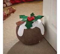 Samuel Alexander 1.5Kg Weighted Indoor Decorative Christmas Pudding Door Stop