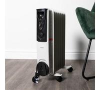 Samuel Alexander 1.5Kw 7 Fin Oil Radiator Heater With Adjustable Thermostat