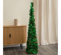 Samuel Alexander 1.5M (5Ft) Pop Up Tinsel Christmas Tree With Stand