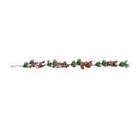 Samuel Alexander 1.5m Christmas Garland with Red Berries, Frosted Apples & Pinecones in Green Samuel Alexander Green