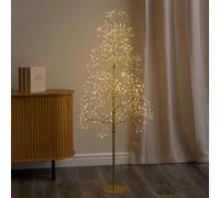 Samuel Alexander 1.5M Golden Twinkling Christmas Twig Tree With 725 Warm White Leds