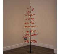 Samuel Alexander 1.5M Light Up Red Berry Christmas Tree With 635 Warm White Leds