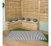 Samuel ALEXANDER 1.5m x 2.1m Atlantis Large Outdoor Alfresco Patio Rug Mat in Onyx