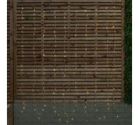 Samuel Alexander 1.5M X 2M Light Up Cascading Christmas Curtain Light With 240 Warm White Leds