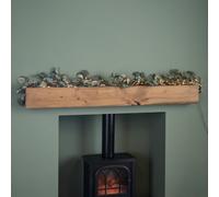 Samuel Alexander 1.8m Eucalyptus Christmas Garland with 130 Warm White LEDs in Green Samuel Alexander Green