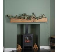 Samuel Alexander 1.8m Eucalyptus Christmas Garland with 130 Warm White LEDs in Green Samuel Alexander Green