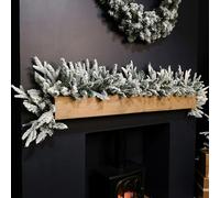 Samuel Alexander 1.8m Snow Flocked Lapland Christmas Garland with 150 Tips