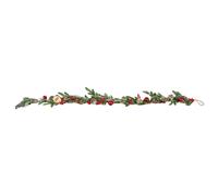 Samuel Alexander 1.9m Frosted Pinecone Garland with Red Berries & Baubles Samuel Alexander Multicolor
