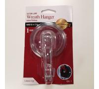 Samuel Alexander 1 x Large 5kg Capacity 7cm Clear Suction Indoor Outdoor Wreath Hanger in White Samuel Alexander White