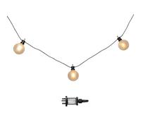 Samuel Alexander 10 x4.5m Frosted Ball Style Cap String Lights with Filament in White Samuel Alexander White