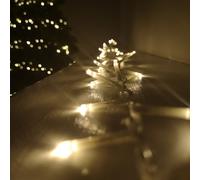 Samuel Alexander 1000 LED 25m Premier TreeBrights Indoor Outdoor Christmas Multi Function Mains Operated String Lights w/ Timer & Clear Cable in Warm Samuel Alexander Beige