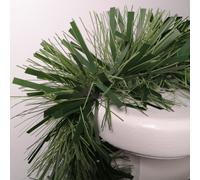 Samuel Alexander 10m x 15cm Luxury Chunky Cut Tinsel Garland Christmas Tree Decoration - Green | Size: 10m x 15 cm Samuel Alexander Green 10m x 15 cm