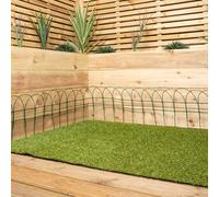 Vivo Garden Green Pvc Coated Border Scalloped Fence 10M X 0.25M