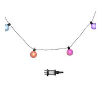 Samuel Alexander 10x 4.5m Frosted Ball Style Cap String Lights with Filament in Rainbow Samuel Alexander Multicolor