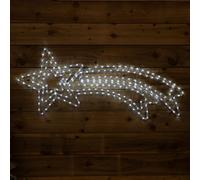 Samuel Alexander 118Cm X 46Cm Light Up Hanging Christmas Star Rope Light With White Leds
