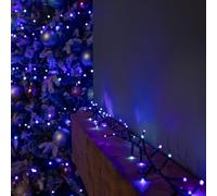 Samuel ALEXANDER 12.5m 500 LED TreeBrights Christmas String Lights with Timer in Blue, Purple & White