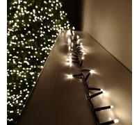 Samuel Alexander 500 LED 12.5m Indoor Outdoor Christmas Multi Function Mains Operated String Lights with Timer in Warm White