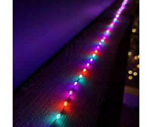 Samuel Alexander 12.8M Compact Microbrights Christmas Lights With 800 Leds In Rainbow