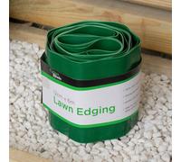Samuel Alexander 12Cm X 6M Plastic Corrugated Lawn Garden Edging Border In Green