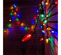 Samuel Alexander 12m 120 LED Multi Function Large Bulb Outdoor Christmas Festoon Lights