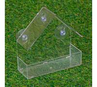 Samuel Alexander 15Cm Clear Plastic Window Bird Feeder With Suction Cups