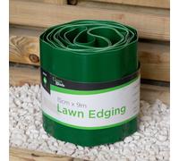 Samuel Alexander 15cm x 9m Large Plastic Corrugated Lawn Garden Edging Border in Green Samuel Alexander Green