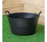 Samuel Alexander 15L Black Flexi Plastic Tub / Bucket for Household and Garden