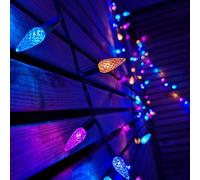 Samuel Alexander 15m 300 LED Multi-action Pine Cone Christmas Lights in Rainbow