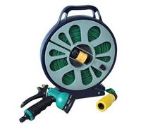 Samuel Alexander 15m Lay-Flat Garden Hose Pipe with Storage Cassette