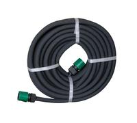 Samuel Alexander 15m x 12.5mm Porous Garden Flower Bed Soaker Hose Pipe in Black Samuel Alexander Black