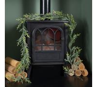 Samuel Alexander 160cm Artificial Green Spruce Frosted Christmas Garland with Pinecones Samuel Alexander Green