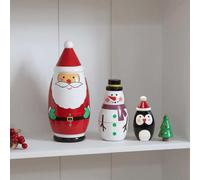 Samuel Alexander 16cm Hand Painted Wooden Christmas Santa Festive Figurine Set Samuel Alexander Multicolor