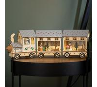 Samuel Alexander 16Cm Led Battery Operated Indoor Wooden Christmas Train & Carriages Scene