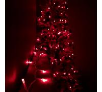 Samuel Alexander 16m 200 LEDs Indoor Outdoor Supabrights Christmas Lights in Red with Timer Samuel Alexander Red