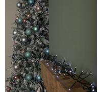 18.5m 1440 LED Christmas Cluster Multi-Action String Lights with Timer in White
