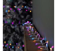 18.7m 750 LED TreeBrights Christmas String Lights with Timer in Rainbow on Clear Cable