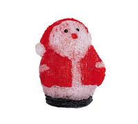 Samuel Alexander 19cm Acrylic Sitting Christmas Santa With 16 Ice White LEDs in Red Samuel Alexander Red