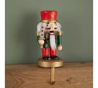 Samuel ALEXANDER 19cm Traditional Wooden Nutcracker Christmas Stocking Holder