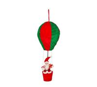 Samuel Alexander 1m Large Red & Green Santa's Hot Air Balloon Hanging Decoration Samuel Alexander Red