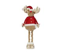 Samuel Alexander 1m Tall Plush Festive Golden Comet Christmas Decoration with Extendable Legs
