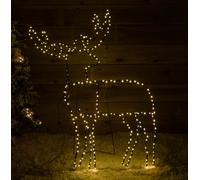 Samuel Alexander 1Mx80Cm Light Up Standing Christmas Reindeer With 292 Warm White Leds