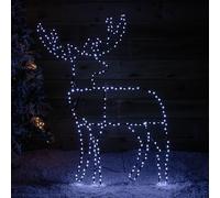 Samuel ALEXANDER 1mx80cm Light up Standing Christmas Reindeer with 292 White LEDs