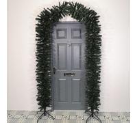 Samuel Alexander 2.4M (8Ft) Tall Single Door Indoor Christmas Tree Arch In Green